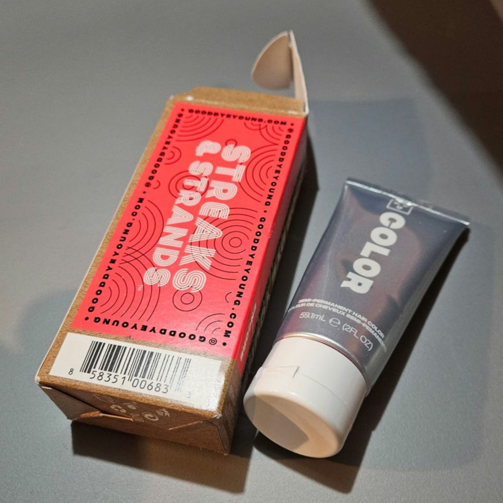 Good Dye Young Streaks and Strands Semi-Permanent Hair Color ENCORE ~ Neon Coral